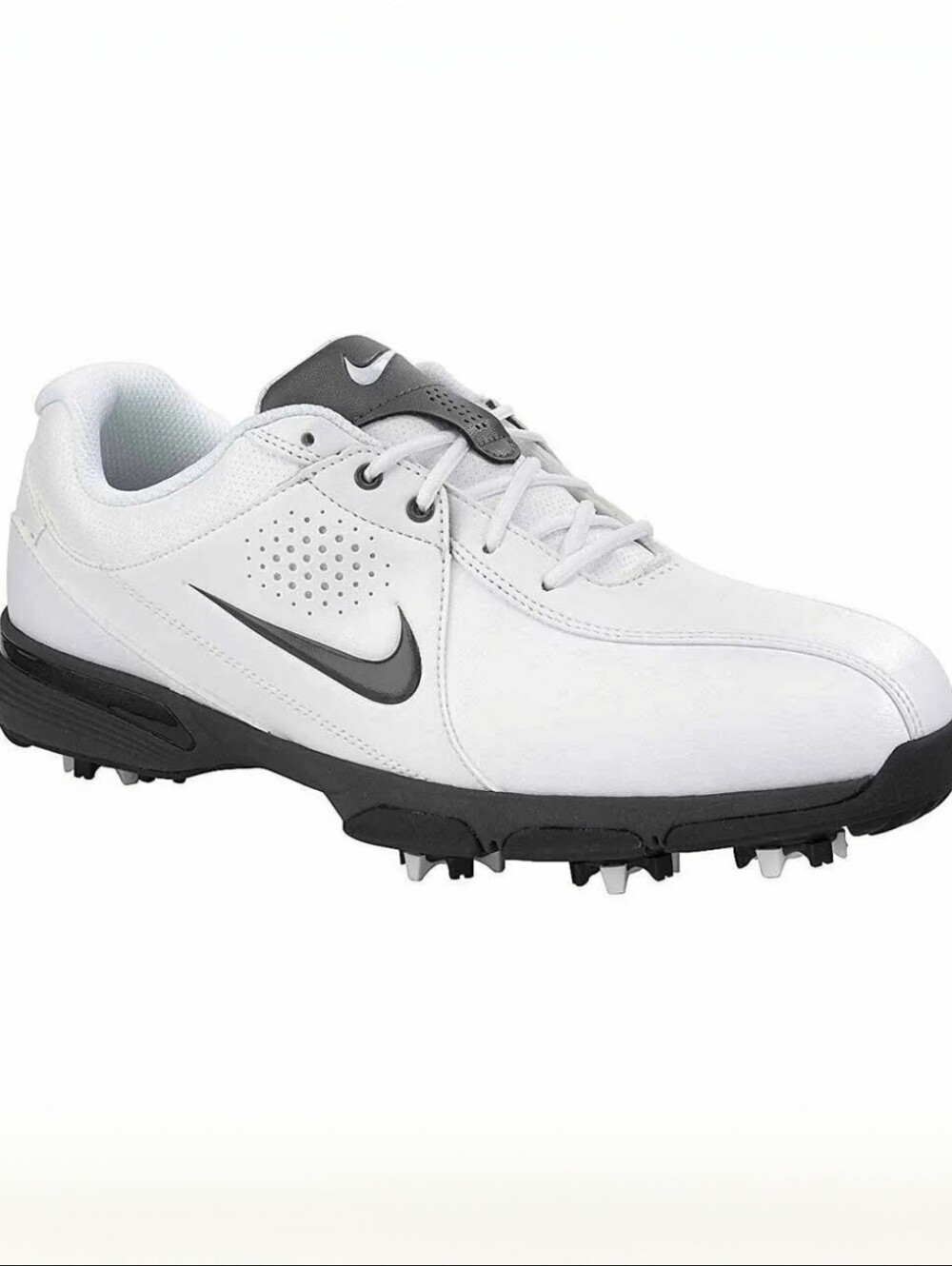 NEW Nike Durasport III 3 Soft Spike Golf Shoes Men’s 9.5 White Black 628527-101